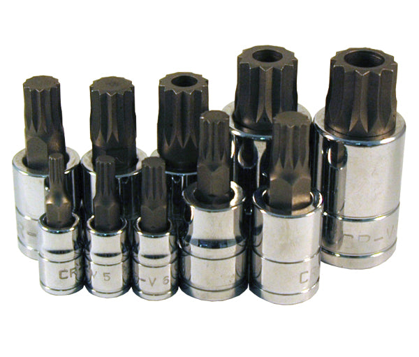 ATD Tools 13782 10 Pc. Triple Square Spline Bit Socket Set - Full Set View