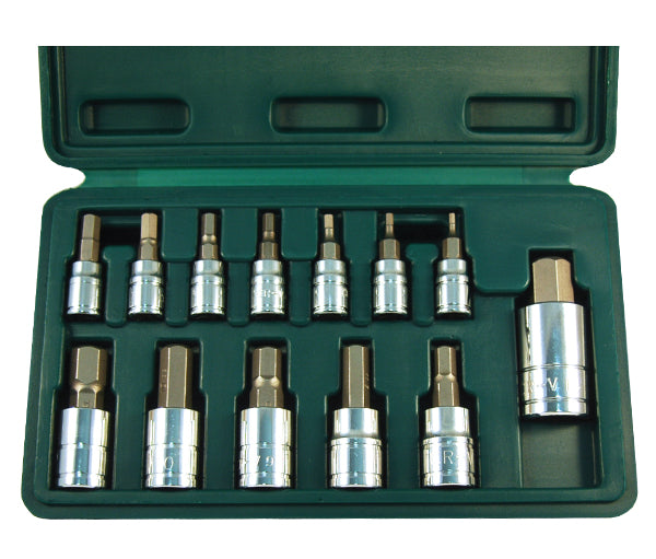 ATD Tools 13785 13 Pc. Metric Hex Bit Socket Set - 13-piece set organized in custom blow molded case
