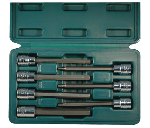 ATD Tools 13787 7-piece metric hex bit socket set stored in custom blow molded case