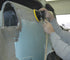 ATD Tools ATD-2088 Random Orbital Palm Sander in use on automotive body panel during paint prep
