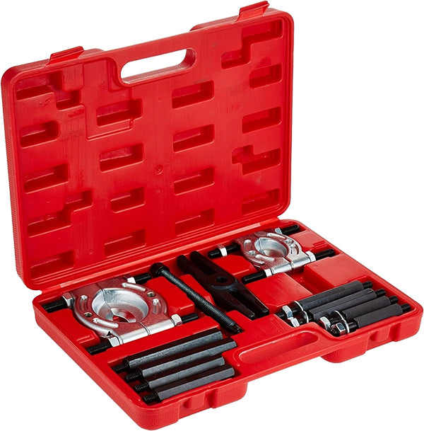 ATD Tools 3056 5-Ton Bar-Type Puller/Bearing Separator Set in open red molded carrying case