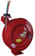 ATD Tools 31170 1/4" x 50' Retractable Dual Hose Welding Reel - Red heavy-gauge steel reel with twin color-coded oxygen/acetylene hoses and brass fittings