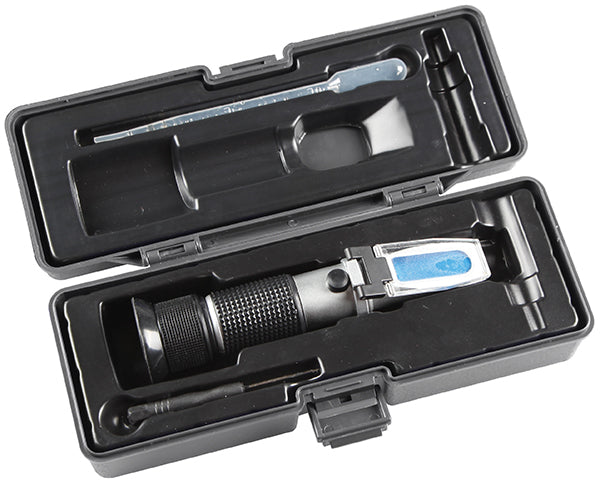 ATD Tools ATD-3325 DEF/Coolant Refractometer stored in blow-molded storage case