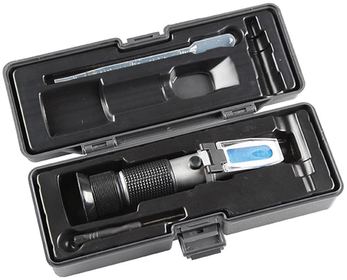 ATD Tools ATD-3325 DEF/Coolant Refractometer stored in blow-molded storage case