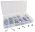 ATD Tools ATD-349 200 Pc. Hex Washer Head Self-Drilling Screw Assortment in molded plastic storage case