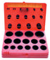ATD Tools 3600 407pc SAE O-Ring Assortment in orange rugged plastic storage case with organized black O-rings in various sizes