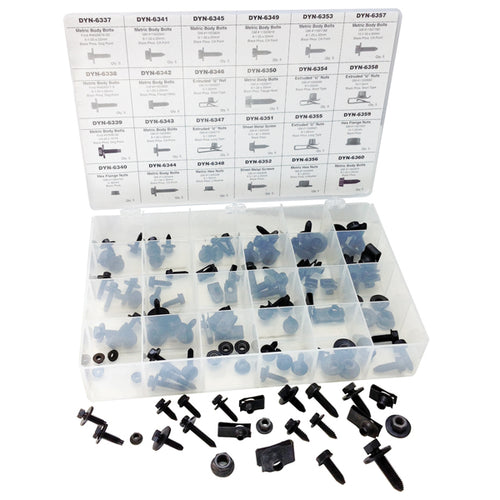 ATD Tools 39360 120 Pc. Master Hex Nut, U-Nut & Body Bolt Assortment with molded storage case and sample hardware displayed