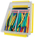 ATD Tools ATD-393 235Pc Heat Shrink Tube Assortment in clear storage case with multi-color tubes in 8 diameter sizes