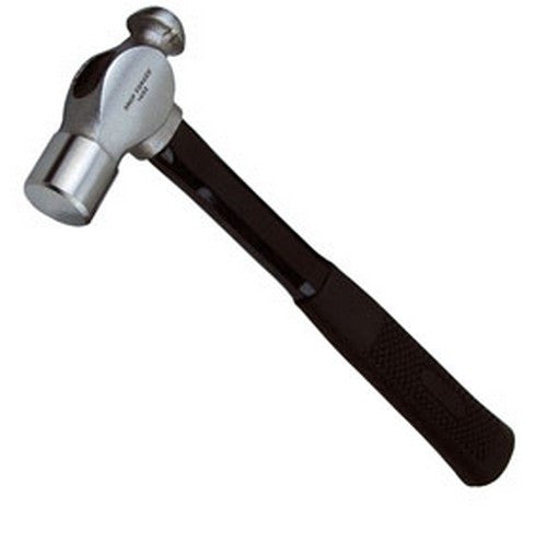 ATD Tools ATD-4038 16 oz Ball Pein Hammer with Fiberglass Handle, drop forged polished steel head, black textured grip