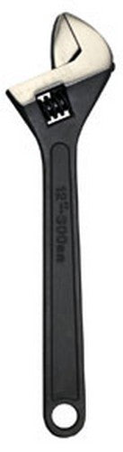 ATD Tools 429 12" Adjustable Wrench with black industrial finish and tapered jaws