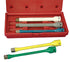 ATD Tools ATD-4375 5 Pc. 1/2 In Drive Wheel Torque Extension Set, color-coded extensions in red storage case