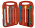 ATD Tools ATD-4380 10 Pc. 1/2" Drive Wheel Torque Extension Set displayed in open red carrying case with 10 color-coded extensions