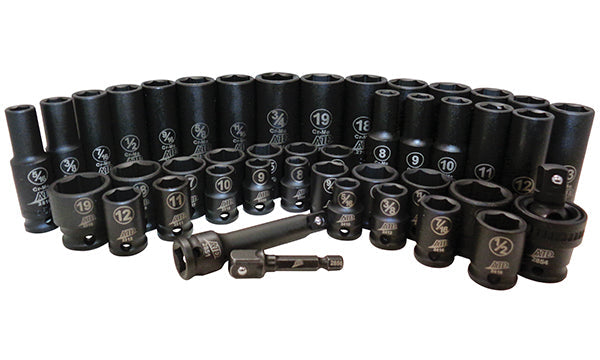 ATD 4601A 43Pc 3/8" Dr Impact Socket Set - MPR Tools & Equipment