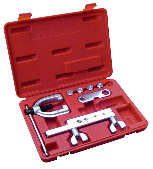 ATD Tools ATD-5464 Bubble ISO Flaring Tool Kit open case angled side view