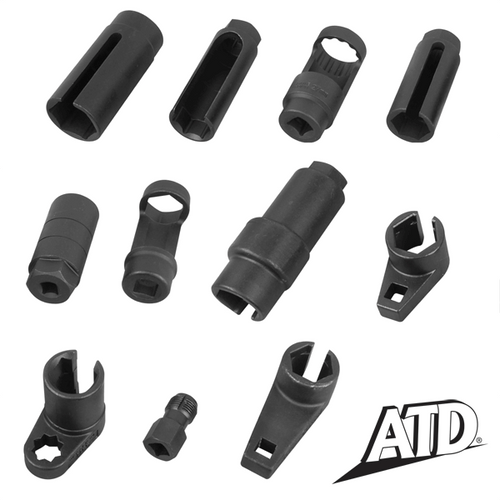 ATD Tools ATD-5666 11 Pc. Oxygen Sensor & Sending Unit Socket Set - all 11 pieces