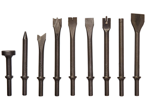 ATD Tools 5730 9 Pc. All Purpose Chisel Set - 9 individual pieces displayed