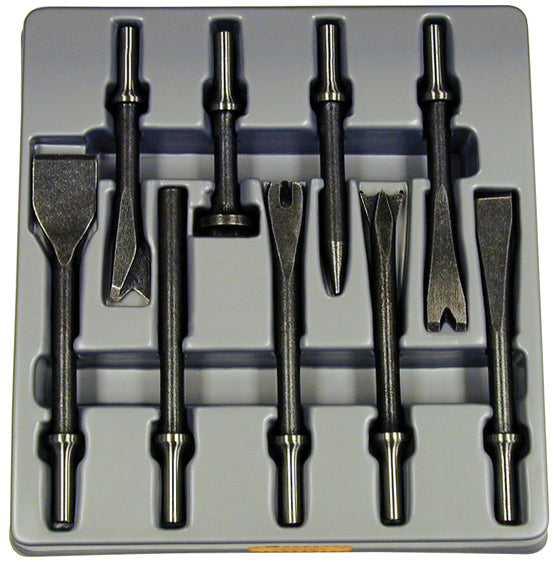 ATD Tools 5730 9 Pc. All Purpose Chisel Set - full set organized in storage tray