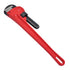 ATD Tools 618 18" Pipe Wrench with red ductile cast iron handle and heat treated drop forged steel jaw