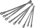 ATD Tools 6509 9-piece SAE ratcheting flex head extra long wrenches fanned out showing dual-end design