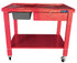 ATD Tools ATD-70325A Heavy-Duty Tear Down Table front view with drain pan, lockable drawer, and swivel casters