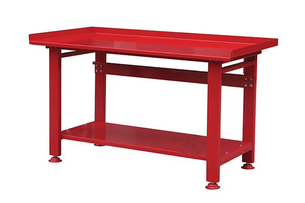 ATD Tools ATD-70360 1,200 lbs. Heavy-Duty Workbench, red powder-coated steel with bottom shelf