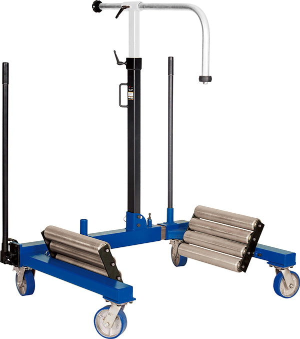 ATD Tools ATD-7237 Heavy-Duty Truck Tractor Tire Wheel Dolly with ball bearing conveyer rollers and adjustable stabilizer bar