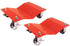 ATD Tools 7466 Car Dolly Set in Red, 2-Piece with 3-Inch Cast Steel Casters