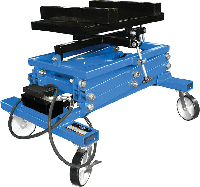 ATD Tools ATD-7478 2,500 Lbs. Powertrain Lifting Table - Lowered Position Angle View
