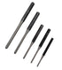 ATD Tools 762 5 Pc. Roll Pin Punch Set - 1/8 to 5/16 inch hot forged steel punches with vinyl roll pouch