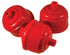 ATD Tools 7812 Paint Spray Gun Filters 3-Pack, red plastic filters with 1/4 inch NPT threaded fittings