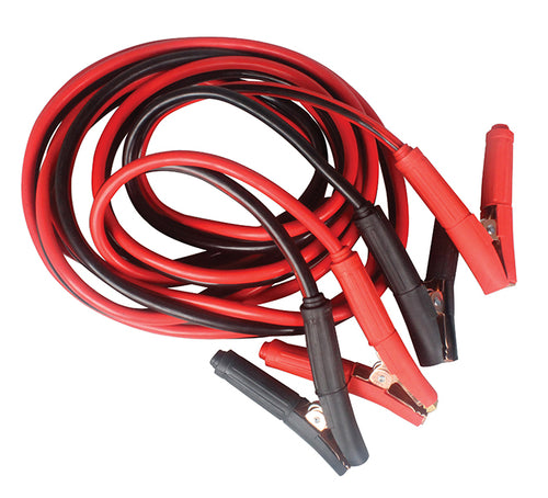 ATD Tools ATD-79705A 25 Ft 2/0 Gauge 800 Amp Heavy-Duty Booster Cables with red and black insulated clamps