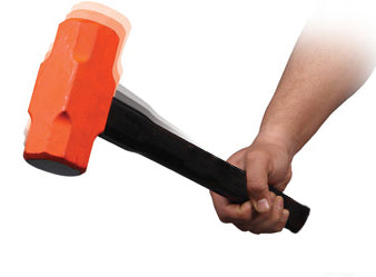 ATD Tools ATD-4076 6 lb. Sledge Hammer with 16" ergonomic rubber grip handle held in hand