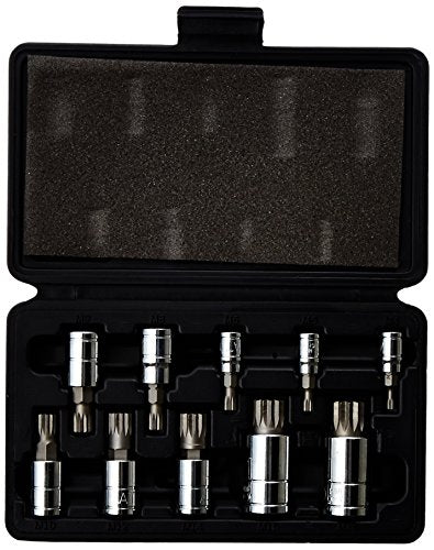 ATD Tools 13782 10-Piece Triple Square Spline Bit Socket Set - MPR Tools & Equipment