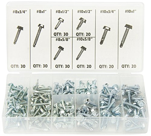 ATD Tools 349 200-Piece Hex Head Screw Assortment - MPR Tools & Equipment