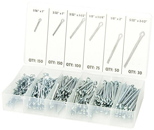 ATD Tools 350 555-Piece Cotter Pin Assortment - MPR Tools & Equipment