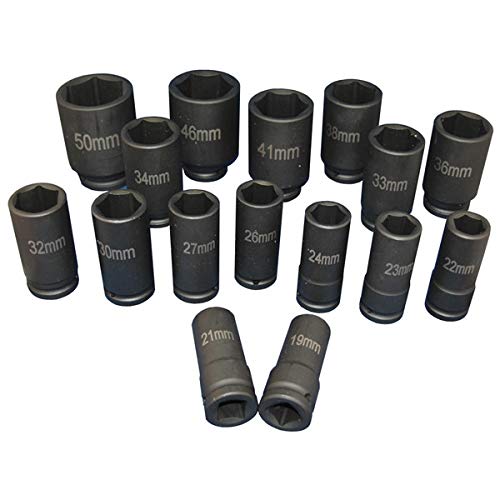 ATD Tools 6406 16 Piece 3/4-Inch Drive Deep Metric Impact Socket Set - MPR Tools & Equipment