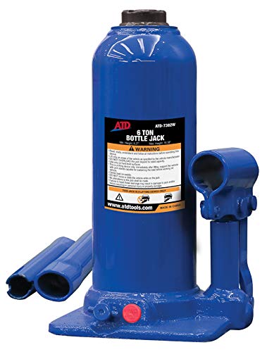 ATD Tools 7382W 6 Ton Heavy-Duty Hydraulic Side Pump Bottle Jack, 1 Pack - MPR Tools & Equipment