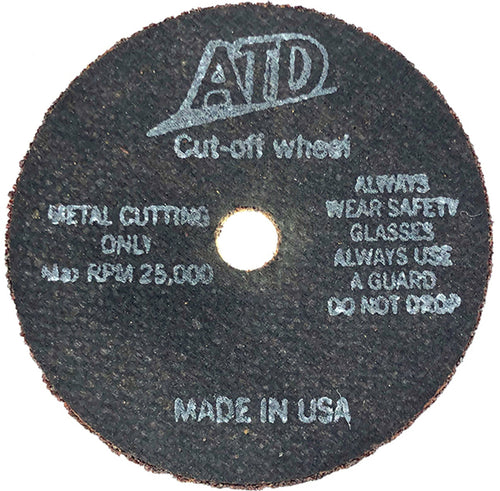 ATD Tools 8893 1/16"X3" Cutoff Wheel-25pk - MPR Tools & Equipment