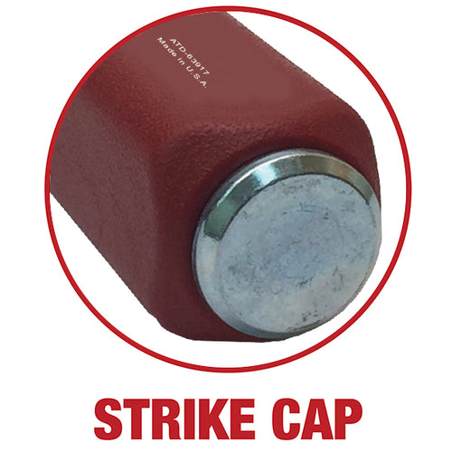 ATD Tools 63953 Gasket Scraper Set strike cap detail - Made in USA