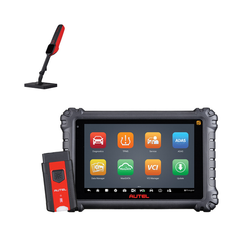 Autel MS906 MAXISYS Advanced Diagnostic Tablet With Bluetooth + FREE Autel TBE200 MaxiTPMS Advanced Laser-Enabled Tire Tread Depth & Brake Disc Wear Examiner