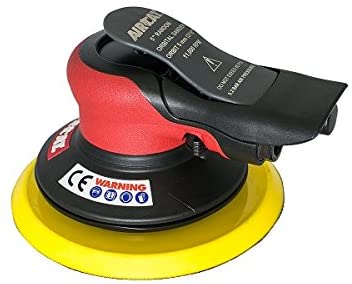 AirCat 6700-5-336 5" Palm Sander 3/16" Orbit Small Red/Black - MPR Tools & Equipment