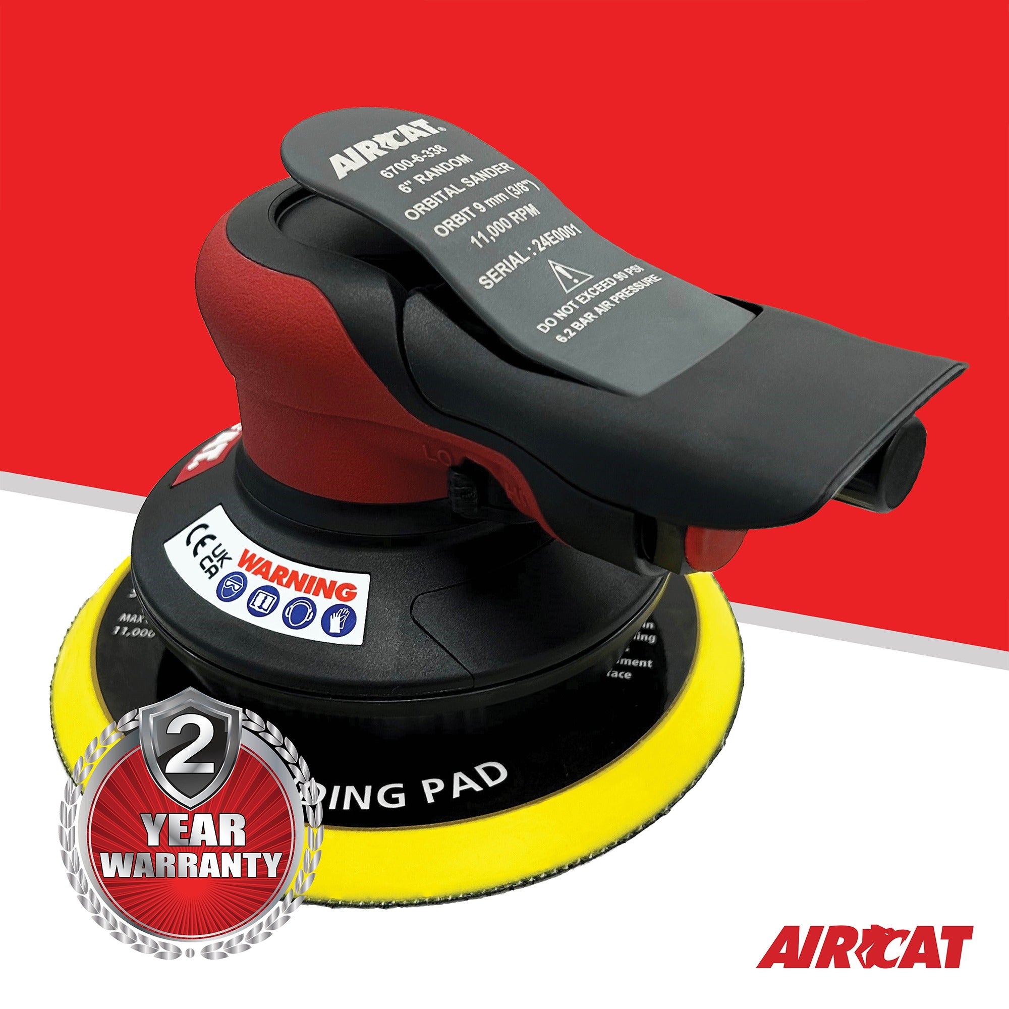 Aircat 6700-6-338 Non-Vac Orbital Palm Sander product view