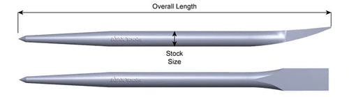 Ajax Tool Works A9118-PL 5/8 x 18 Pry Bar (Plated) #9118 - MPR Tools & Equipment