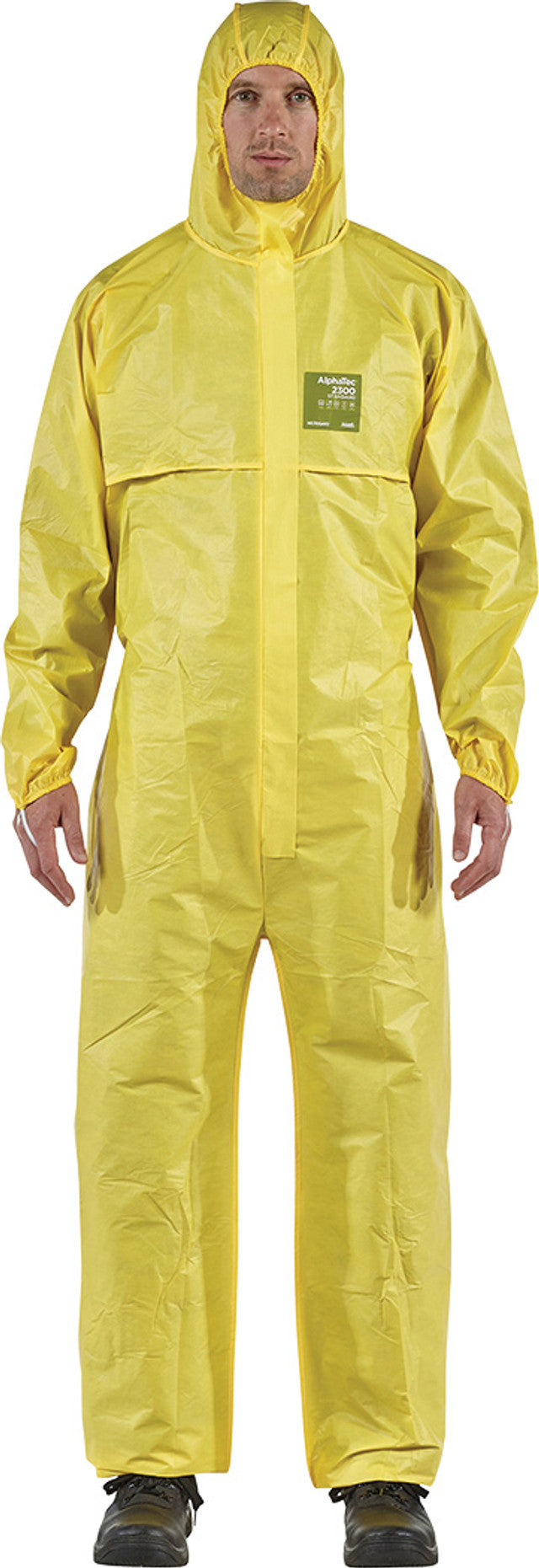 Ansell YY23-B-92-111-03 AlphaTec® 2300 STANDARD Bound - Model 111, Hi-Vis Yellow Coveralls, Medium - MPR Tools & Equipment