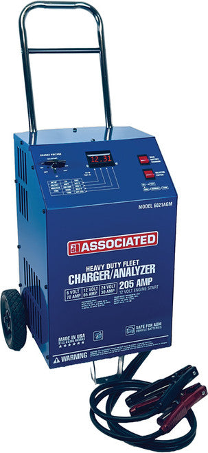 Associated Equipment 6021AGM 6/12/24V 70/65/30A Battery Charger & Tester With 12V/205A Engine Start & 12V Agm Safe Charge Setting - MPR Tools & Equipment