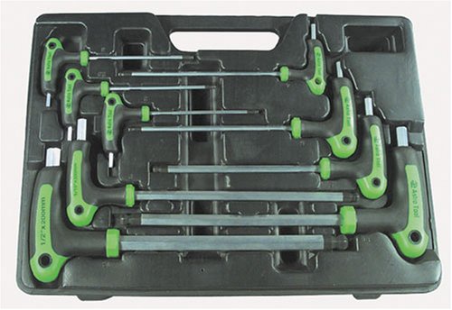 Astro Pneumatic 1025 SAE T-4 Handle Ball Point and Hex Key Wrench Set 9pc - MPR Tools & Equipment