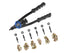 Astro Pneumatic Tool 1442 13" Hand Rivet Nut Setter Kit - Metric & SAE W/ 60pc Rivnuts - MPR Tools & Equipment