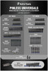 Astro Tools Pinless Universals complete product family lineup chart