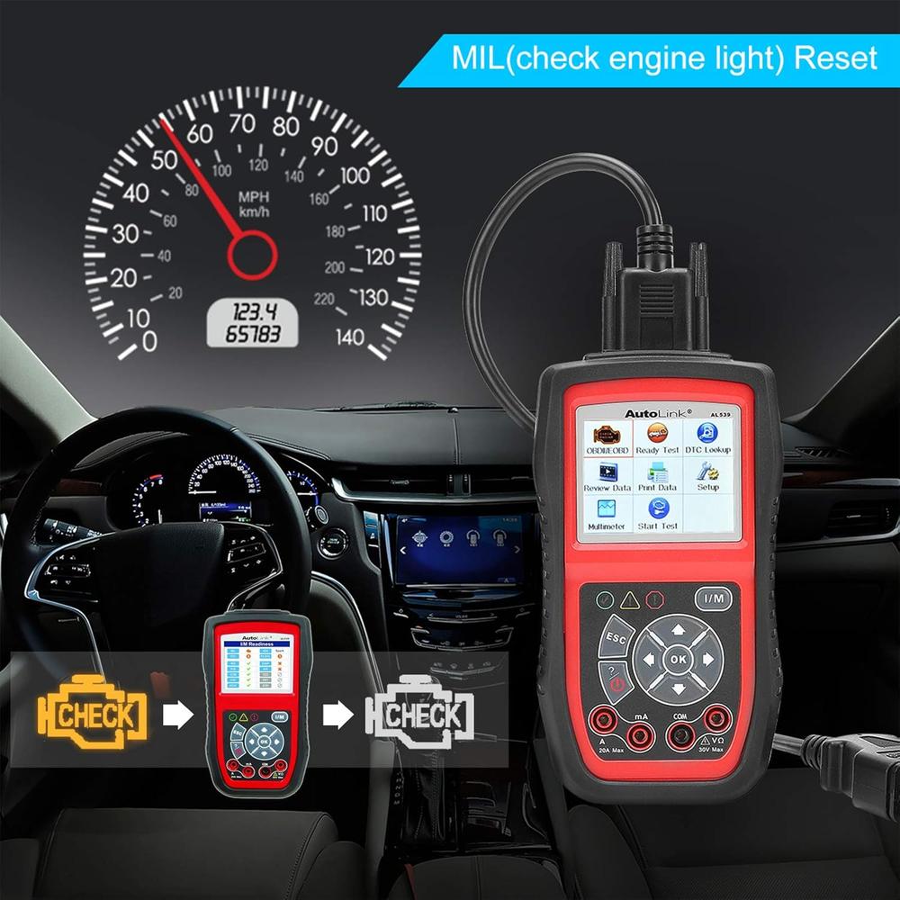Autel AL539 OBD2 Scanner Car Code Reader Professional Electrical Test Tool (Upgraded Version of AL519)
