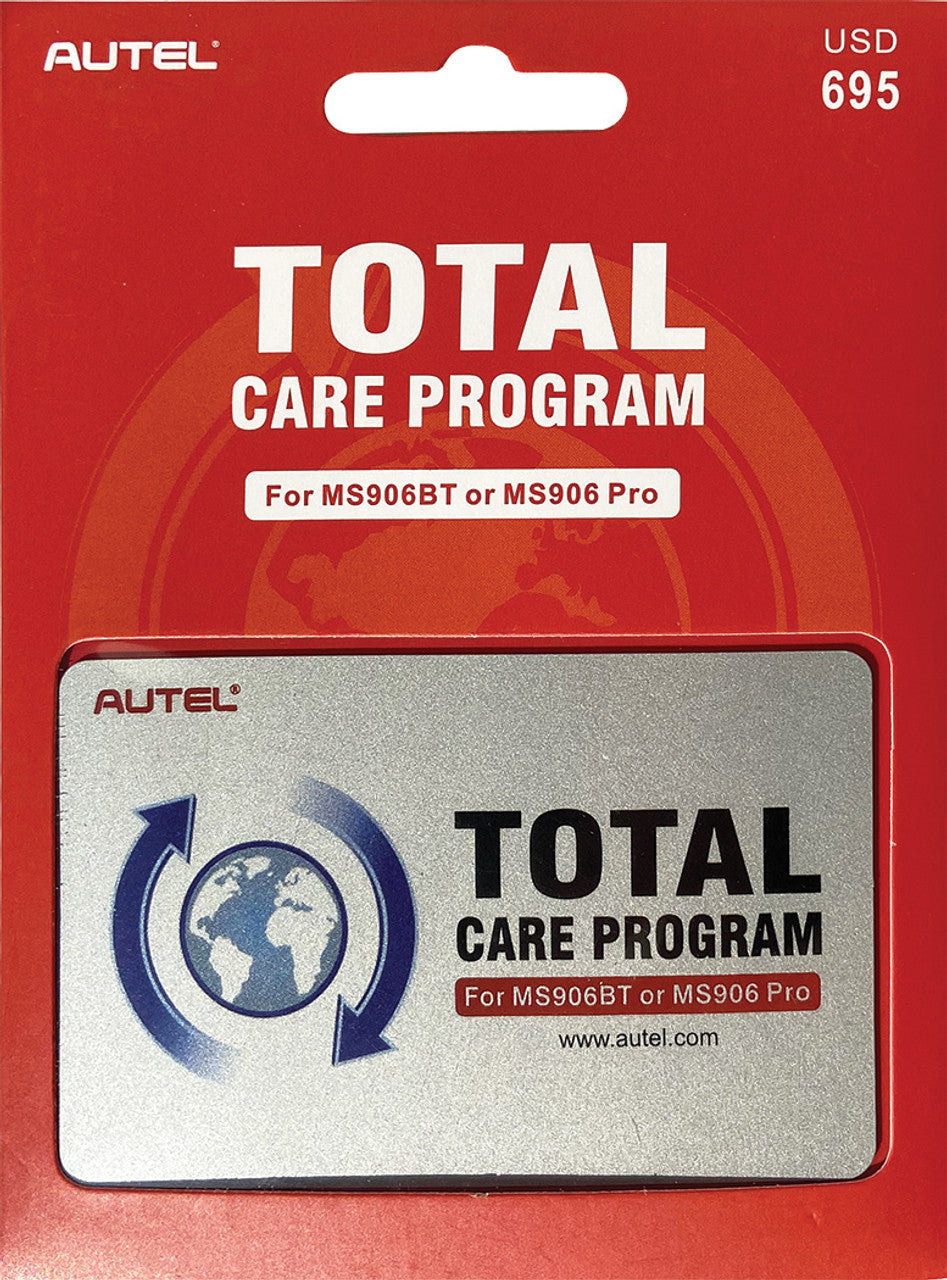 Autel MS906P1YR 1-Year Total Care Program Card for MS906PRO & MS906BT MaxiSYS Tablets - MPR Tools & Equipment